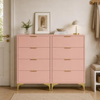 LOUVIXA Dresser for Bedroom with 4 Drawers, Wood Chest of Drawers, Dresser Storage Cabinet, 4 Drawer Dressers for Bedroom, Living Room, Entryway, Cloakroom (Black)