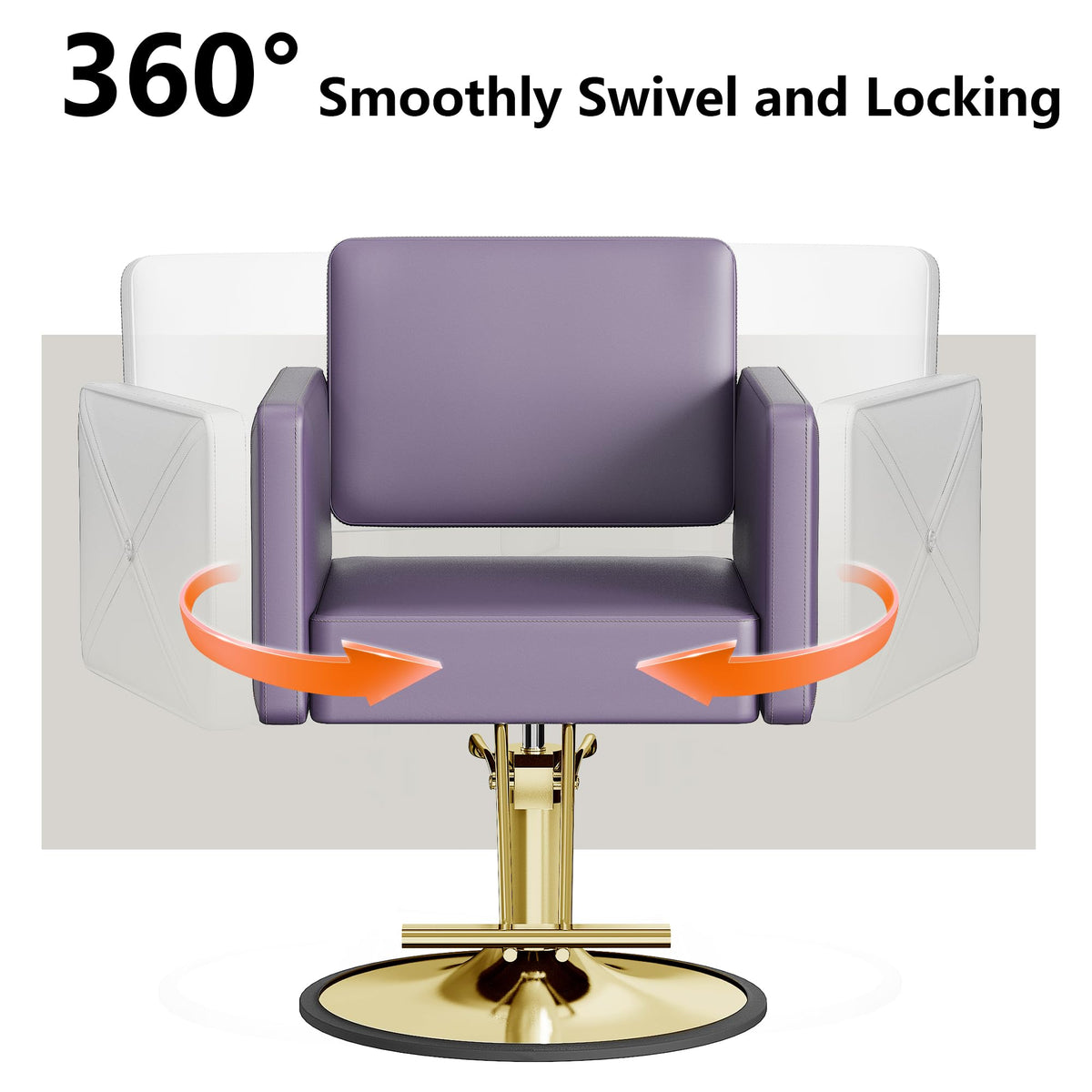 LOUVIXA Barber Salon Chairs for Hair Stylist, Height Adjustable Hydraulic Salon Chair, 360 Degrees Rotation, Multi-Function Shampoo Chair for Home Barbershop, Pink