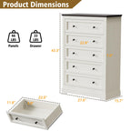 LOUVIXA Farmhouse Dresser 9 Drawer, Bedroom Chest of Drawers, Dressers with 9 Drawers, Wooden Dressers for Bedroom, Living Room, Tv Stand, Entryway(Rustic Yellow)
