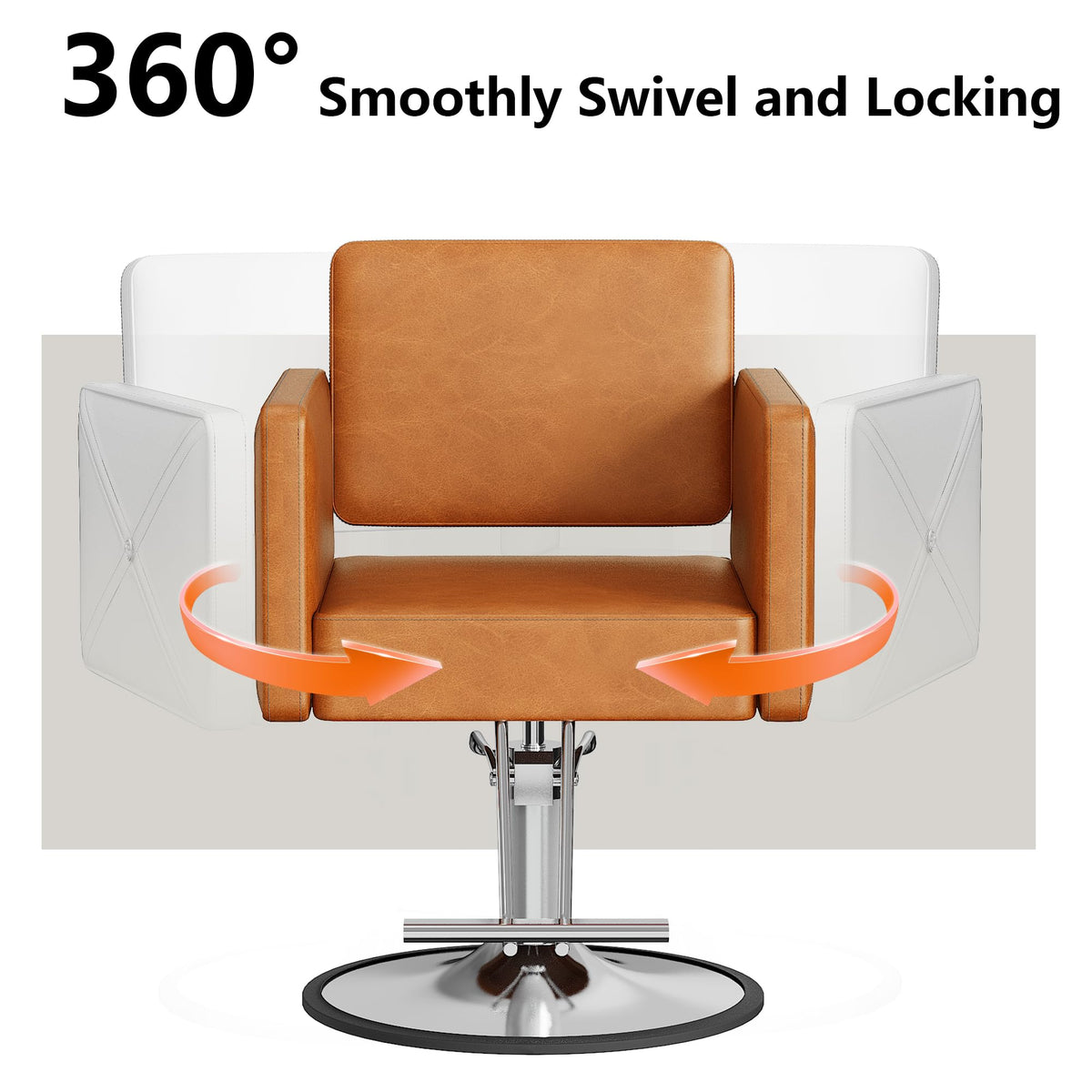 LOUVIXA Barber Salon Chairs for Hair Stylist, Height Adjustable Hydraulic Salon Chair, 360 Degrees Rotation, Multi-Function Shampoo Chair for Home Barbershop, Pink