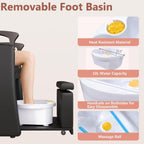 LOUVIXA Pedicure Station for Nail Tech, No Plumbing Pedicure Chair with Massage Pedicure Tub