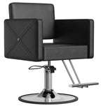 LOUVIXA Barber Salon Chairs for Hair Stylist, Height Adjustable Hydraulic Salon Chair, 360 Degrees Rotation, Multi-Function Shampoo Chair for Home Barbershop, Pink