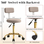LOUVIXA Pedicure Station No Plumbing, Hydraulic Pedicure Chair for Nail Tech, Height Adjustable Reclining Pedicure Station Unit, with Massage Foot Bath (Cream White-Pillow)