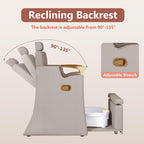LOUVIXA Pedicure Station for Nail Tech, No Plumbing Pedicure Chair with Massage Pedicure Tub