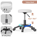 LOUVIXA Electric Height Adjustable Tattoo Bed, Electric Lift Massage Table, Multi-Purpose Massage Tattoo Lash Waxing Table for Beauty Barber Spa, Height Backrest Footrest Adjustable (Pink)