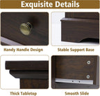 LOUVIXA Farmhouse Bedroom Sets of 3, Including 9 Drawer Dresser, Nightstand Set of 2 with Charging Station (Brown Sets, 3 Pieces-9 Drawer Dresser+2 Nightstand)