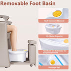 LOUVIXA Pedicure Station for Nail Tech, No Plumbing Pedicure Chair with Massage Pedicure Tub