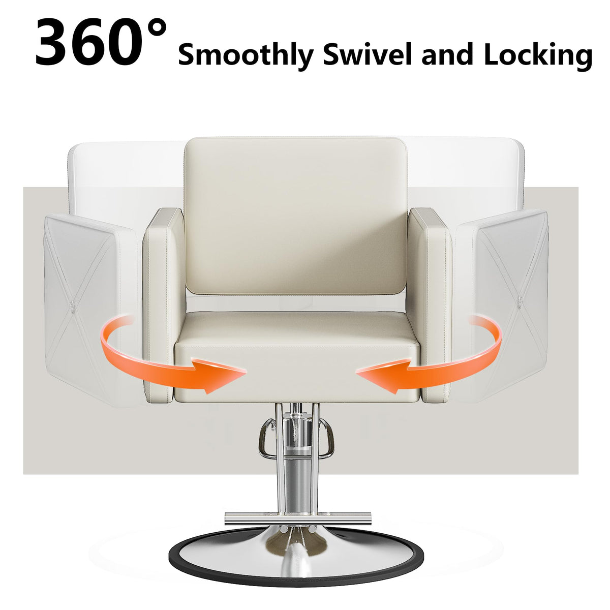 LOUVIXA Barber Salon Chairs for Hair Stylist, Height Adjustable Hydraulic Salon Chair, 360 Degrees Rotation, Multi-Function Shampoo Chair for Home Barbershop, Pink