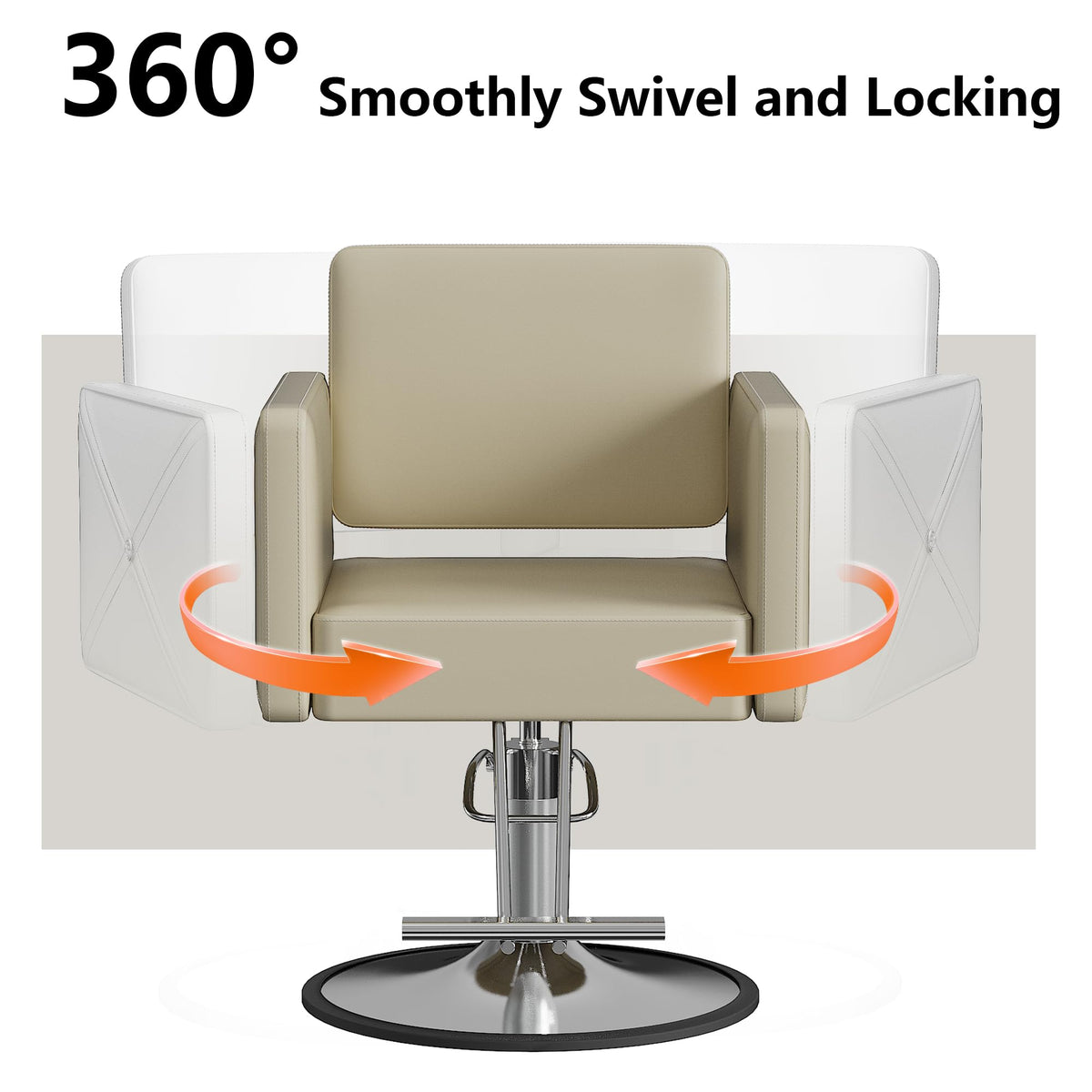 LOUVIXA Barber Salon Chairs for Hair Stylist, Height Adjustable Hydraulic Salon Chair, 360 Degrees Rotation, Multi-Function Shampoo Chair for Home Barbershop, Pink