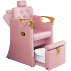 LOUVIXA Pedicure Station for Nail Tech, No Plumbing Pedicure Chair with Massage Pedicure Tub