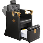 LOUVIXA Pedicure Station for Nail Tech, No Plumbing Pedicure Chair with Massage Pedicure Tub