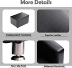 Shampoo Stations for Salon, Backwash Chair with Ceramic Bowl, Backwash Shampoo Unit with Foot Pedal, Sink Chair Station, Hair Washing Station for Barbershop (Black)