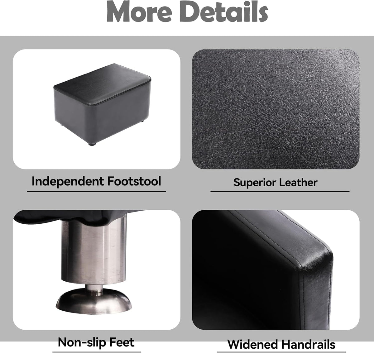 Shampoo Stations for Salon, Backwash Chair with Ceramic Bowl, Backwash Shampoo Unit with Foot Pedal, Sink Chair Station, Hair Washing Station for Barbershop (Black)