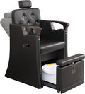 LOUVIXA Pedicure Station for Nail Tech, No Plumbing Pedicure Chair with Massage Pedicure Tub