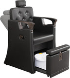 LOUVIXA Pedicure Station for Nail Tech, No Plumbing Pedicure Chair with Massage Pedicure Tub