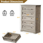 LOUVIXA Farmhouse Dresser 9 Drawer, Bedroom Chest of Drawers, Dressers with 9 Drawers, Wooden Dressers for Bedroom, Living Room, Tv Stand, Entryway(Rustic Yellow)