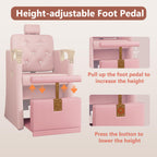 LOUVIXA Pedicure Station for Nail Tech, No Plumbing Pedicure Chair with Massage Pedicure Tub
