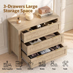 LOUVIXA Rattan Chest of Dressers, Wooden Drawer Dresser, 9 Drawers Rattan Dresser for Bedroom, Living Room, Hallway (Black, 9 Drawers)