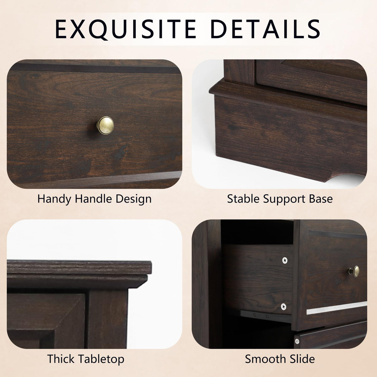 LOUVIXA Farmhouse Dresser 9 Drawer, Bedroom Chest of Drawers, Dressers with 9 Drawers, Wooden Dressers for Bedroom, Living Room, Tv Stand, Entryway(Rustic Yellow)