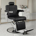Professional Hydraulic Barber Chair with 360° Swivel & Recline – Black